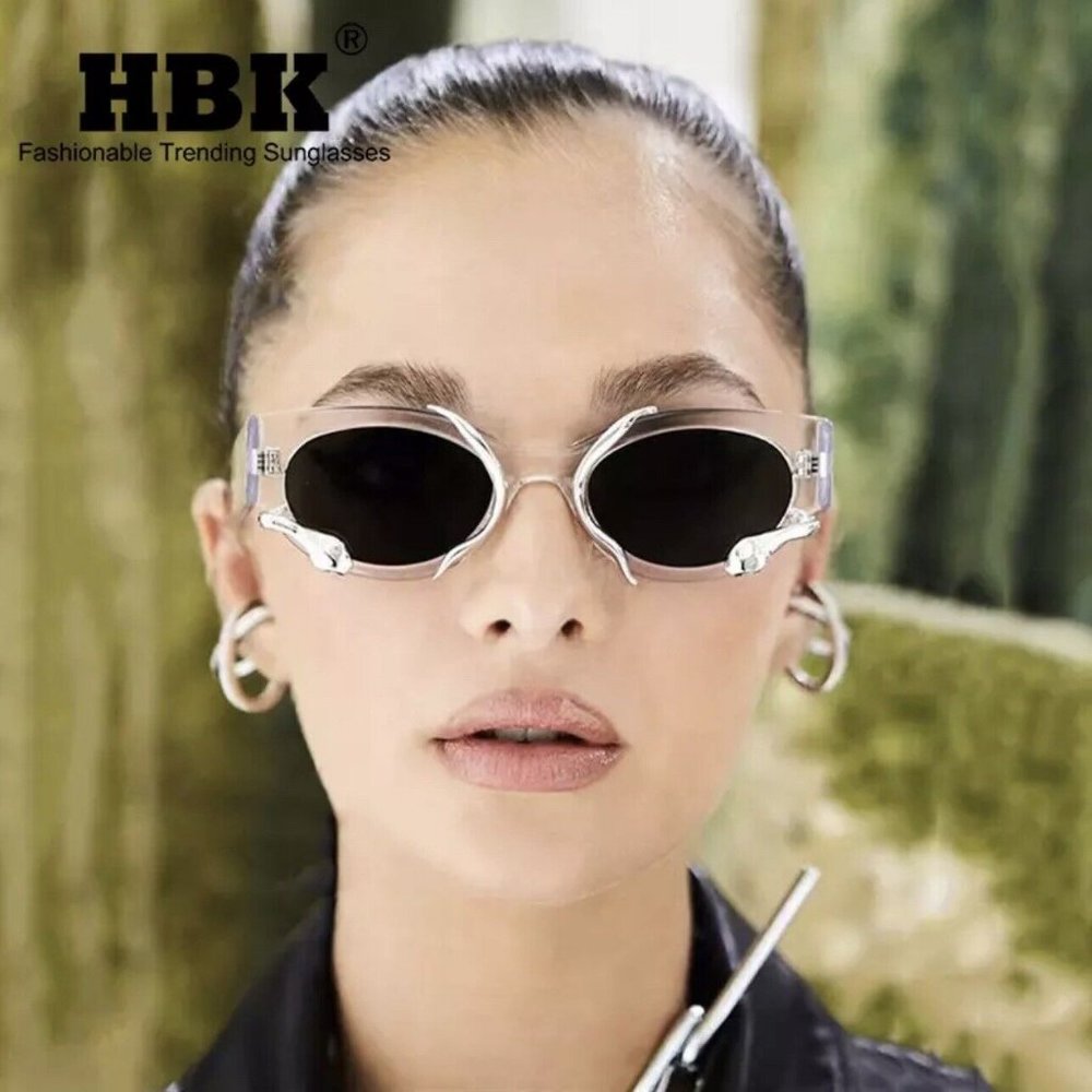 Luxury Cat Eye Sunglasses Women Brand Designer Fashion Small Frame Sun Glasses - Picture 6 of 9